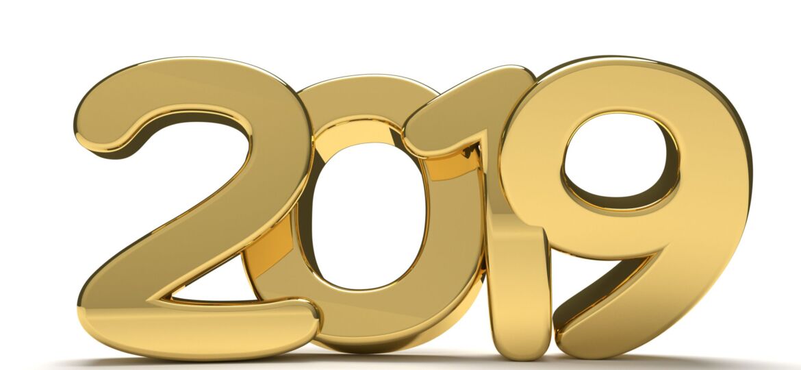 The year 2019 in gold numbers