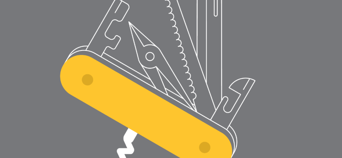 Graphic of a swiss army knife
