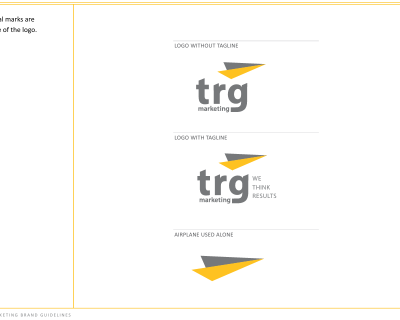 TRG Marketing's brand identity